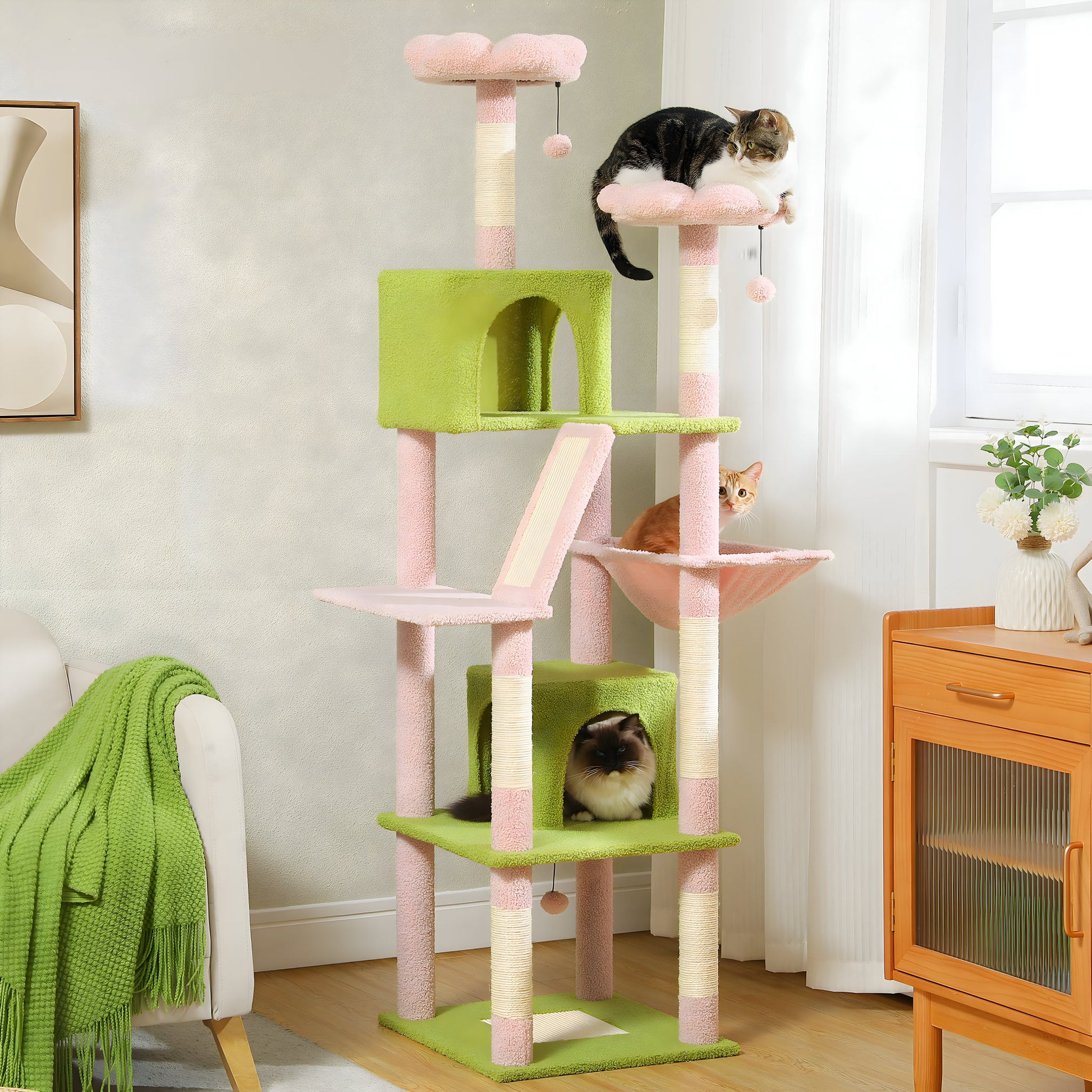 Arbre à Chat Forme Fleur