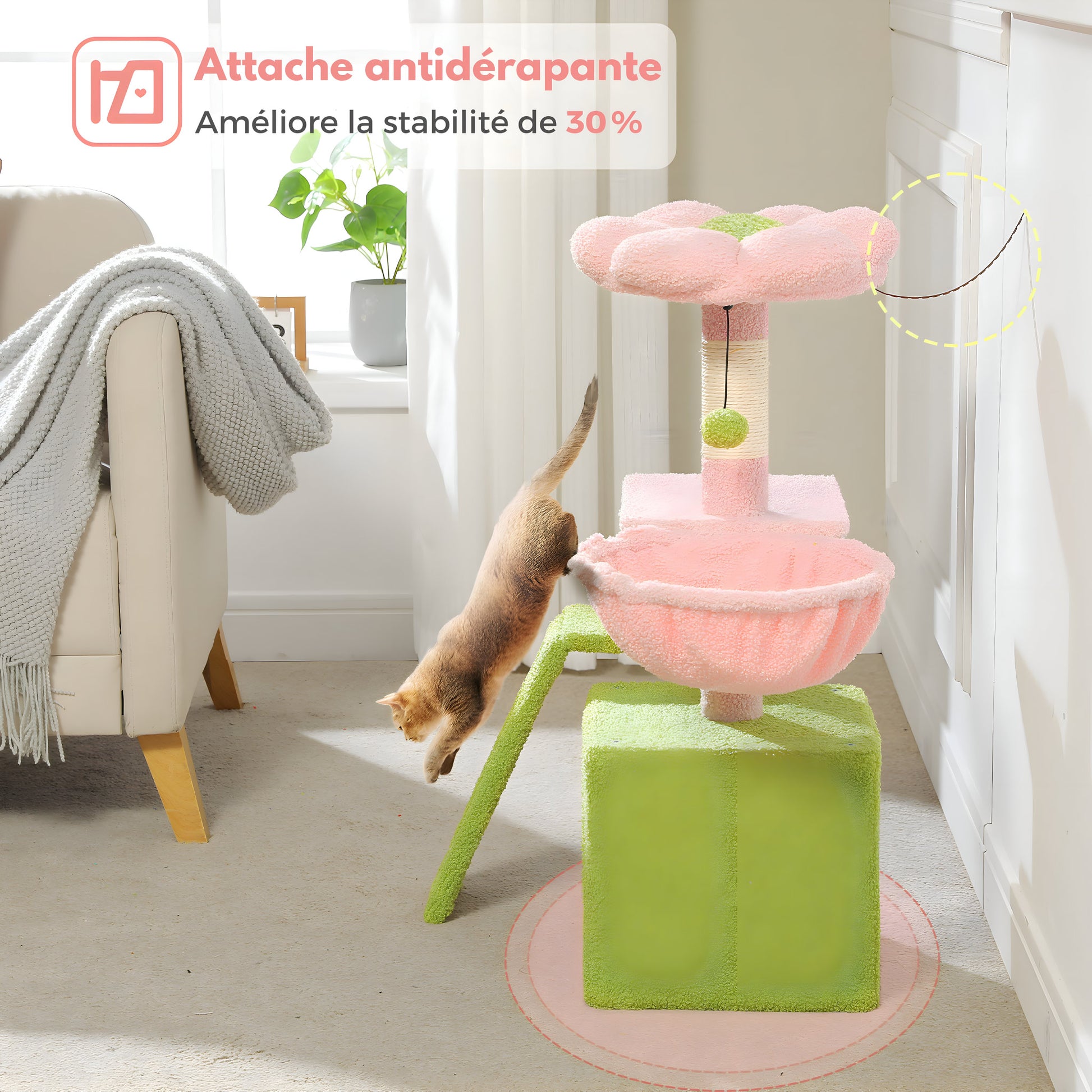 Arbre Fleuri à Chat