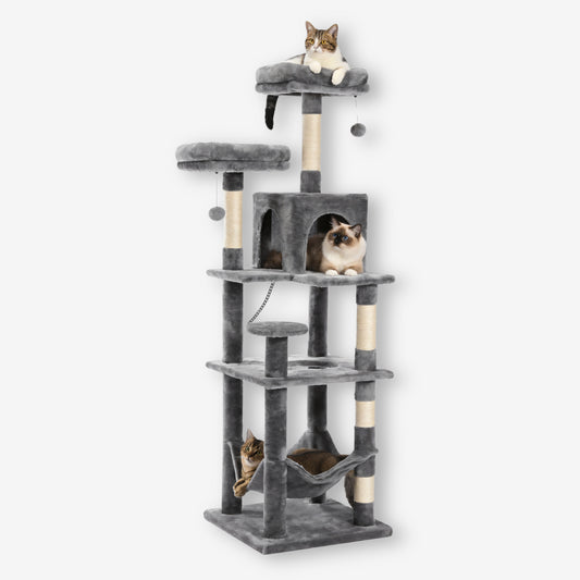 Grand Arbre à Chat Gris